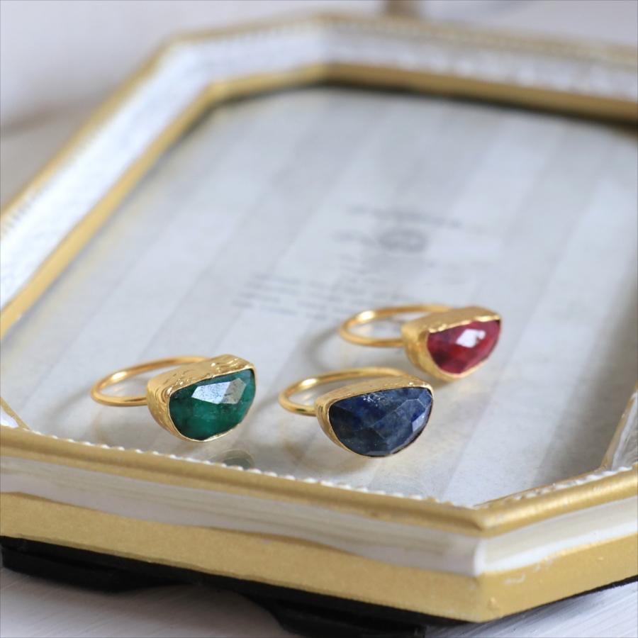 アルサメイア・ゴールドプレーテッドリング トルコジュエリー クォータームーン・ラピスラズリ Lapis lazuli Ring | ブランド登録なし | 04