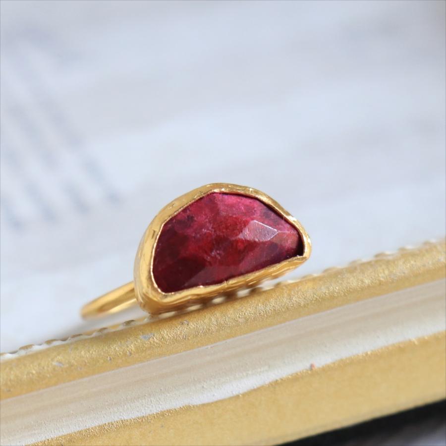 ルビー 半月型 リング クォータームーン /　Ruby Ring Arsameia | ブランド登録なし | 01