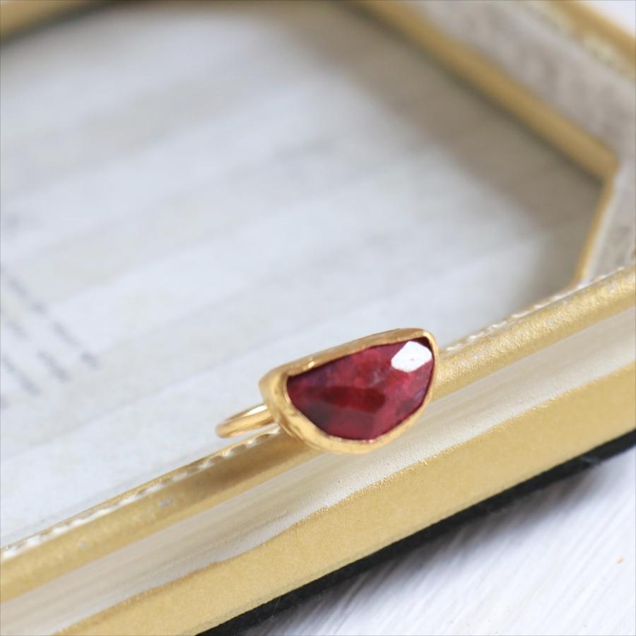 ルビー 半月型 リング クォータームーン /　Ruby Ring Arsameia | ブランド登録なし | 04