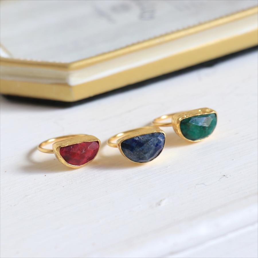 ルビー 半月型 リング クォータームーン /　Ruby Ring Arsameia | ブランド登録なし | 05