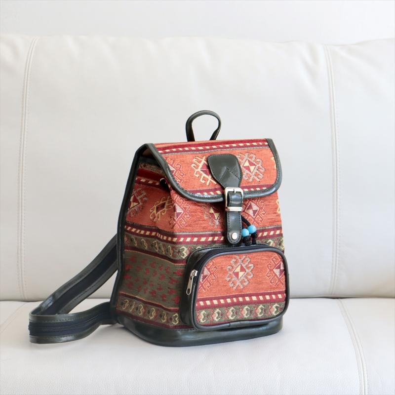 ミニリュック　バックパック　トルコ製アジデルハ　グリーン | ブランド登録なし