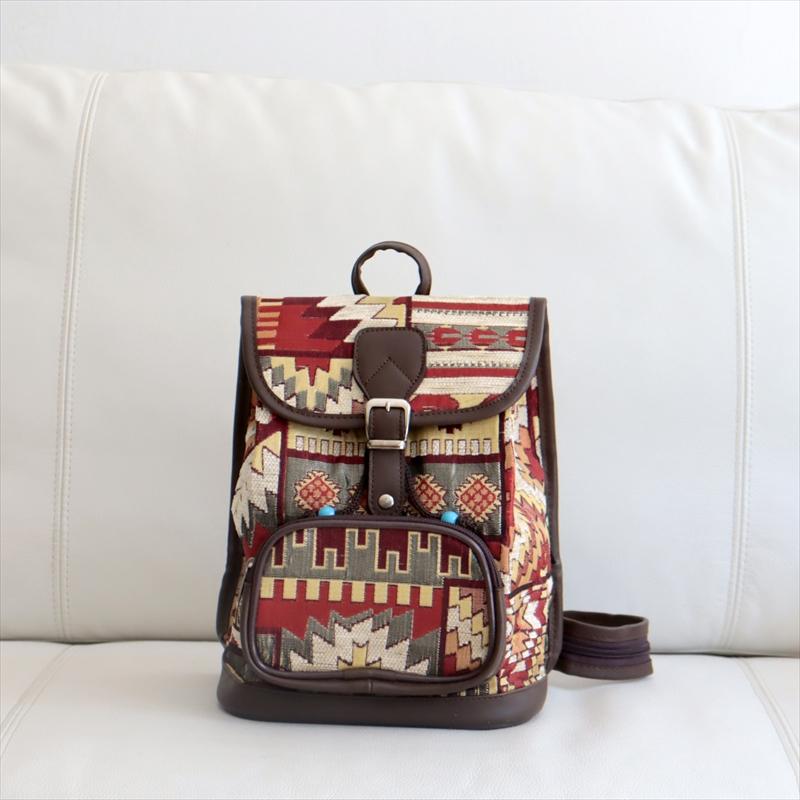 ミニリュック　バックパック　トルコ製モザイクパターン | ブランド登録なし