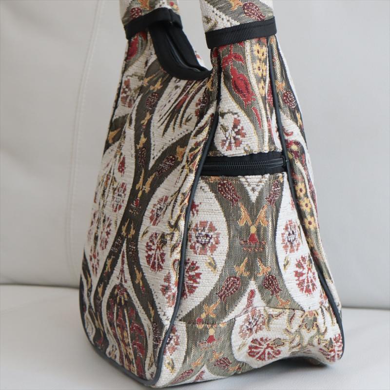 ショルダーバッグ　変形タイプ　トルコ製トレリス　ホワイト | ブランド登録なし | 01