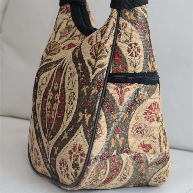 ショルダーバッグ　変形タイプ　トルコ製トレリス　アイボリー | ブランド登録なし | 01