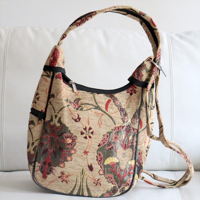 ショルダーバッグ　変形タイプ　トルコ製ヴァレンス　ベージュ | ブランド登録なし