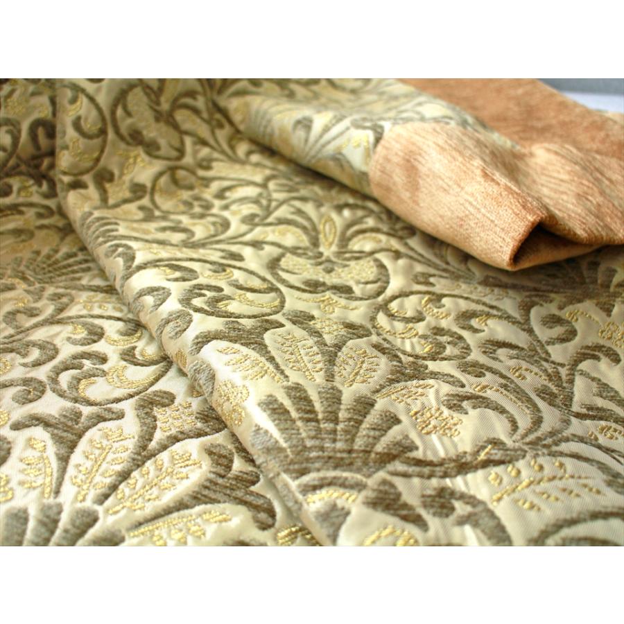 ベッドカバー　 ビュッセ グレイッシュグリーン　シングルサイズ　ゴールドステッチ　トルコ製 | ブランド登録なし | 01