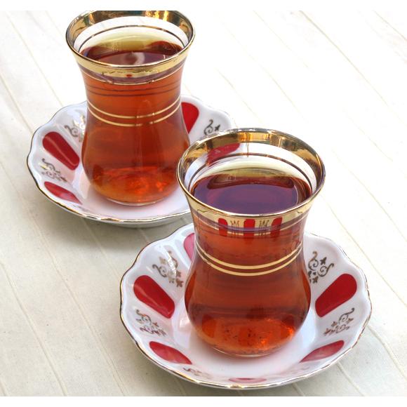 チャイグラス（チャイバルダック）2客セット/Cay Baldagトルコお土産