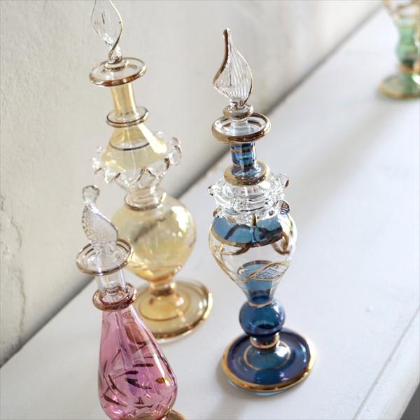 エジプト ガラス 香水瓶 クレオパトラ ブルー : インプレッションオブ