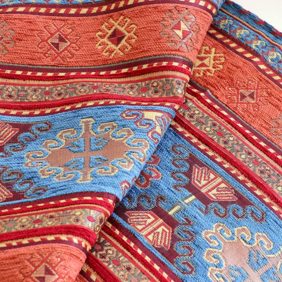 テーブルランナー140cm/ベッドスロー アジデルハ ブルー 【トルコ シュニール素材】 | ブランド登録なし | 02