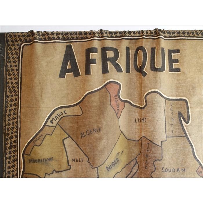 アフリカの泥染布 Mud Cloth Mali, African textile  166x146cm アフリカ大陸の古地図　大サイズ | ブランド登録なし | 04