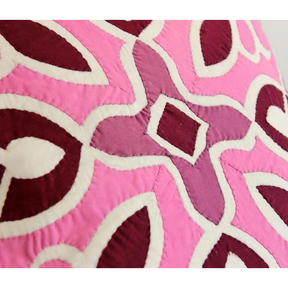 ハンドアップリケ コットンクッションカバー ハーヤ メーヤーKheyamiaー49x48cm | ブランド登録なし | 02