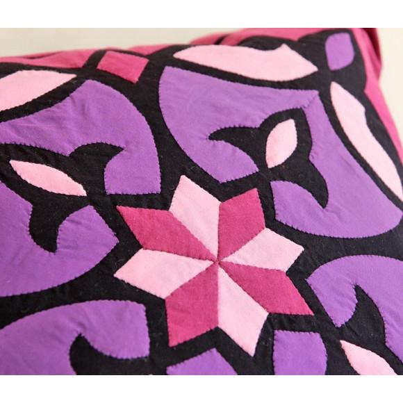 ハンドアップリケ コットンクッションカバー ハーヤ メーヤーKheyamiaー47x49cm | ブランド登録なし | 02