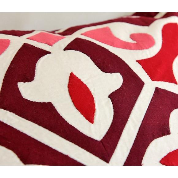 ハンドアップリケ コットンクッションカバー ハーヤ メーヤーKheyamiaー48x49cm | ブランド登録なし | 02