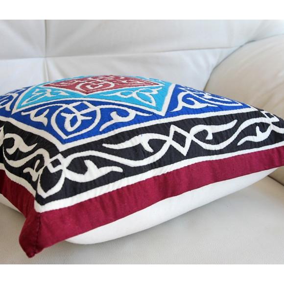 ハンドアップリケ コットンクッションカバー ハーヤ メーヤーKheyamiaー45x45cm | ブランド登録なし | 01