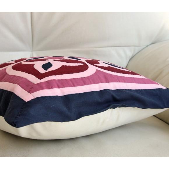 ハンドアップリケ コットンクッションカバー ハーヤ メーヤーKheyamiaー45x45cm | ブランド登録なし | 01