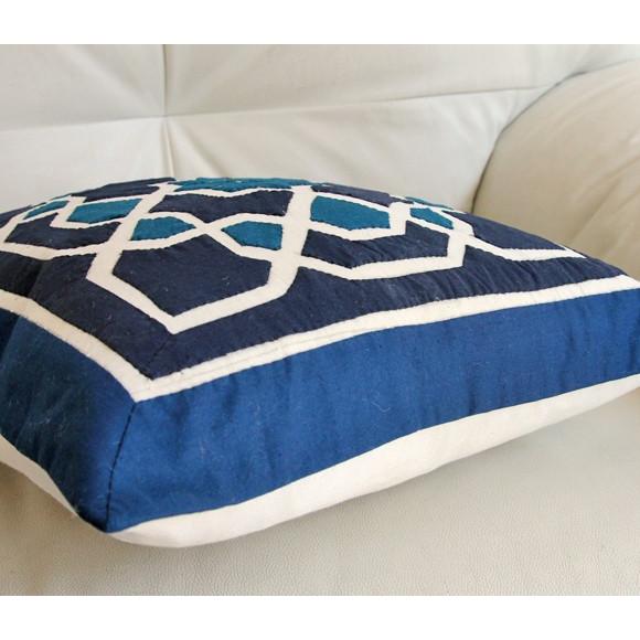 ハンドアップリケ コットンクッションカバー ハーヤ メーヤーKheyamiaー46x45cm | ブランド登録なし | 01