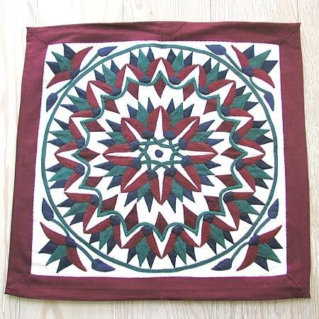 ハーヤ メーヤ/イスラミックデザインが美しいエジプトの手仕事〜コットンクッションカバー45cm | ブランド登録なし