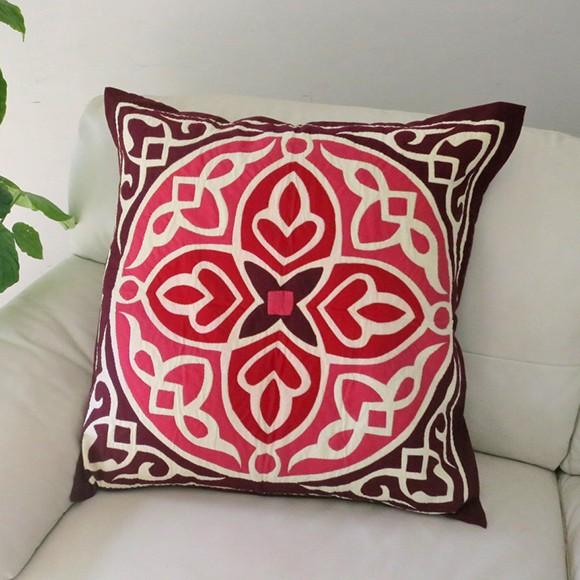 エジプト ハーヤメーヤ68x69cmイスラミックデザインが美しいエジプトの手仕事 クッションカバー | ブランド登録なし