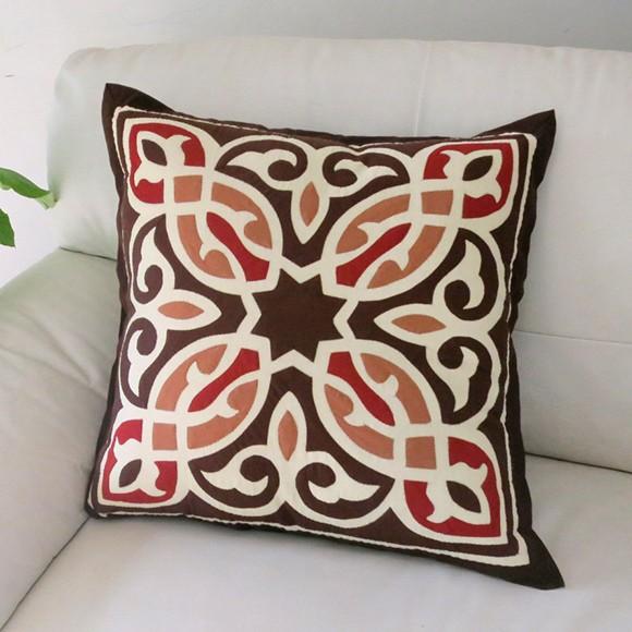 エジプト ハーヤメーヤ59x59cmイスラミックデザインが美しいエジプトの手仕事 クッションカバー | ブランド登録なし