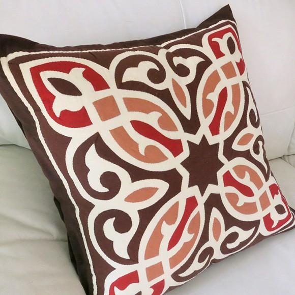 エジプト ハーヤメーヤ59x59cmイスラミックデザインが美しいエジプトの手仕事 クッションカバー | ブランド登録なし | 01