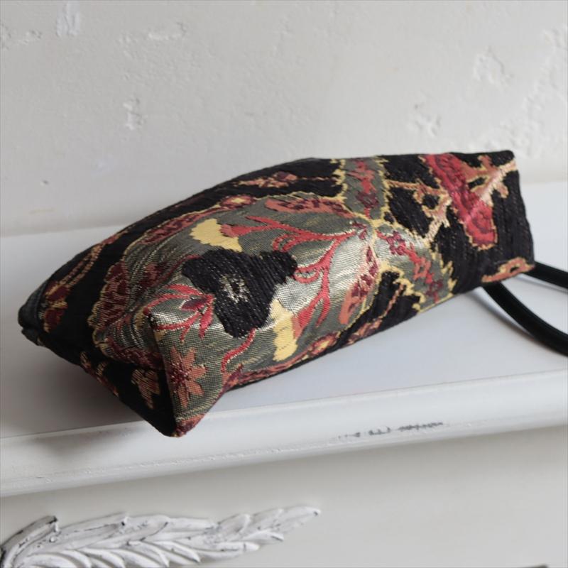 トルコデザインのポーチ シュニール素材ヴァレンス ブラック | ブランド登録なし | 02