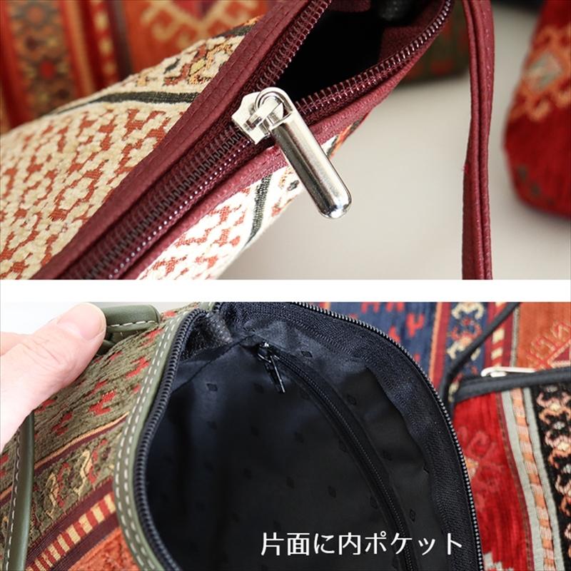 トルコデザインのショルダーバッグ シュニール素材フラワーデザイン/ブラック | ブランド登録なし | 03