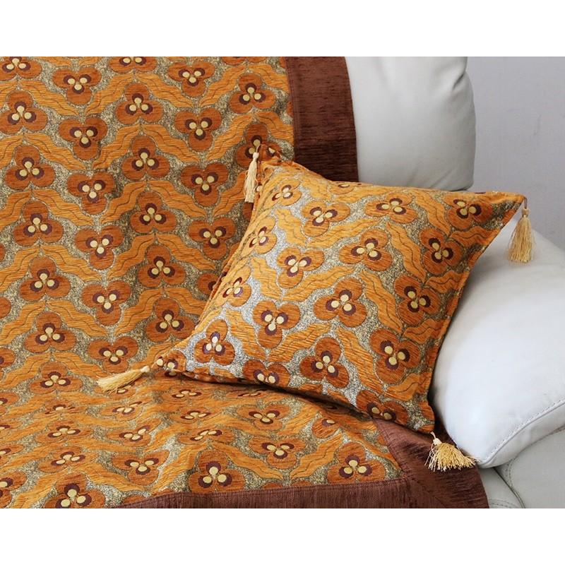 クッションカバー 45×45 高級感 【トルコ雑貨】シュニール素材の