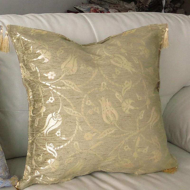 クッションカバー 60×60 ラーレ07 ピスタチオグリーン/ トルコデザイン