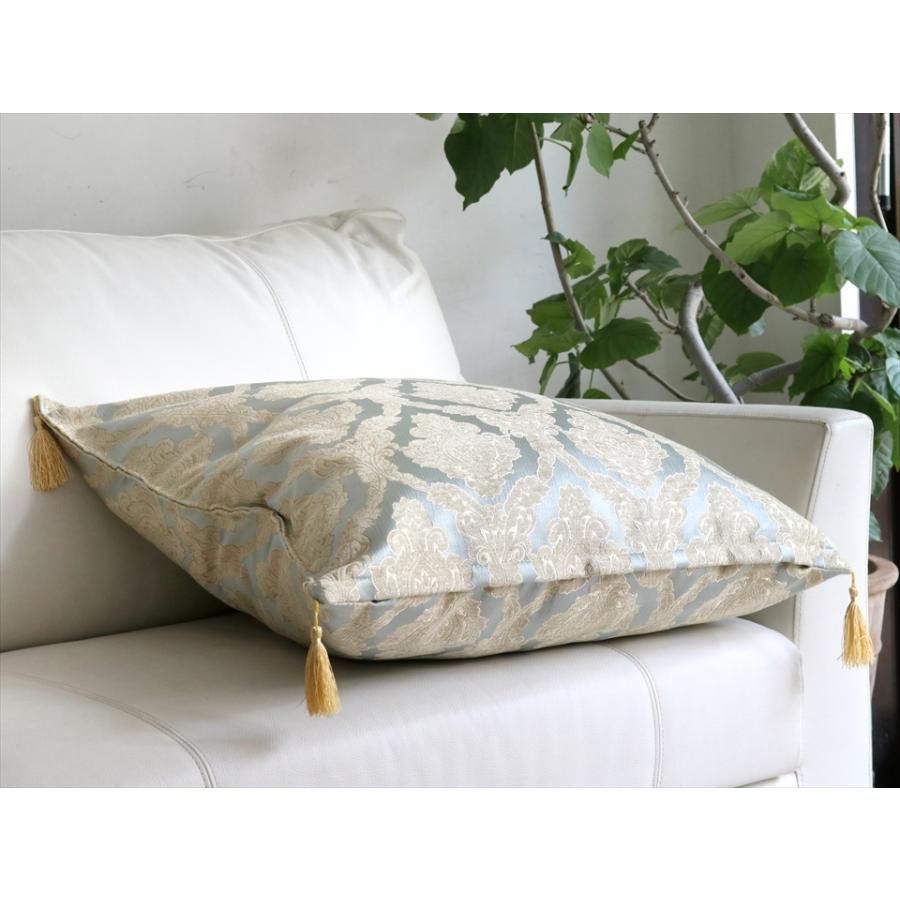 トルコ クッションカバー 60cm ダマスカス ミントブルー