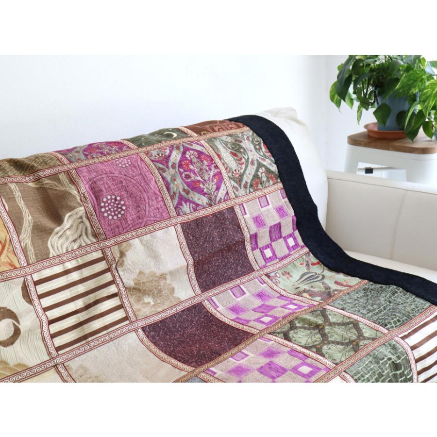 ソファカバー マルチカバー 150cm正方形 パッチワーク シュニール素材 インテリアファブリック トルコ製 | ブランド登録なし | 02