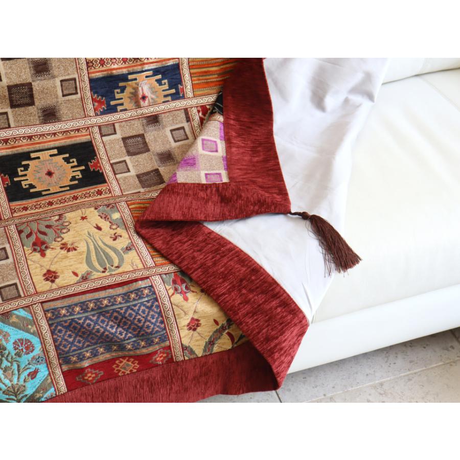 ソファカバー マルチカバー 150cm正方形 パッチワーク シュニール素材 インテリアファブリック トルコ製 | ブランド登録なし | 04