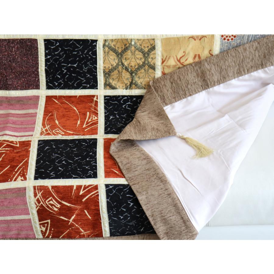 ソファカバー マルチカバー 150cm正方形 パッチワーク シュニール素材 インテリアファブリック トルコ製 | ブランド登録なし | 04