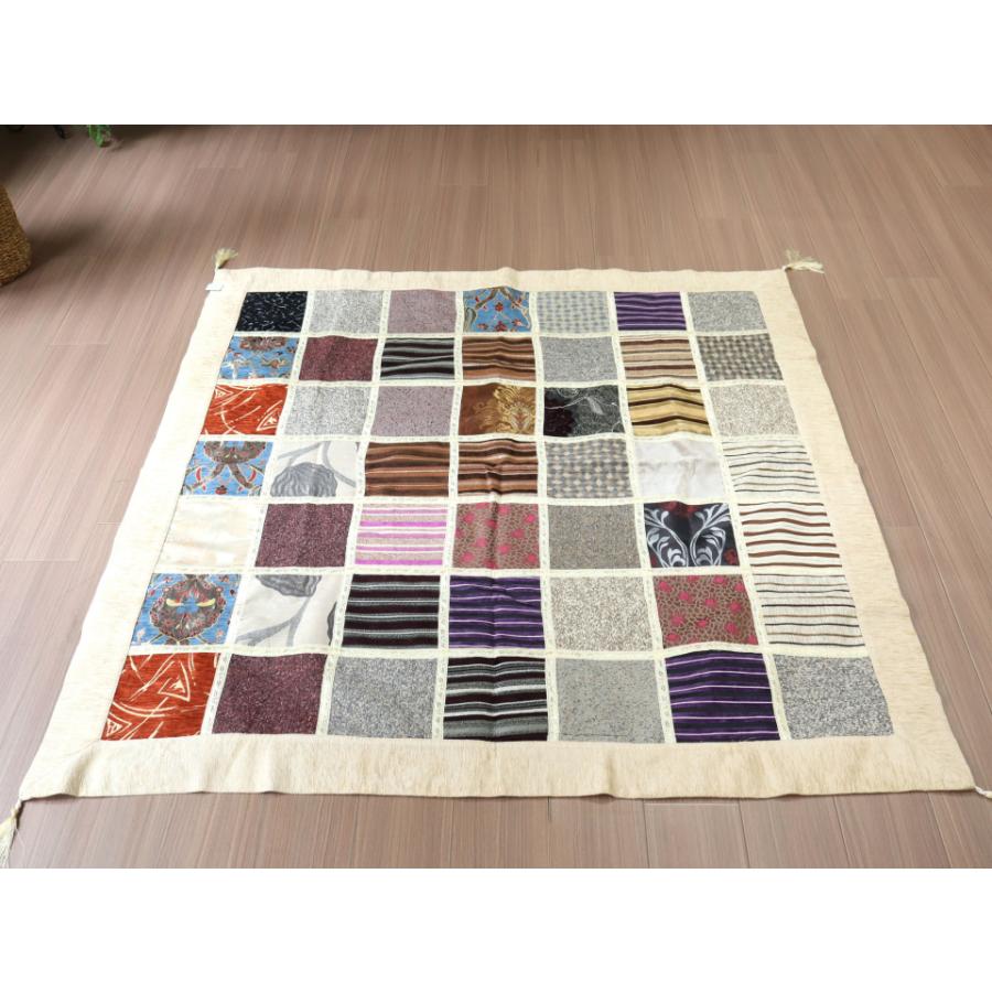 ソファカバー マルチカバー 150cm正方形 パッチワーク シュニール素材 インテリアファブリック トルコ製 | ブランド登録なし | 05