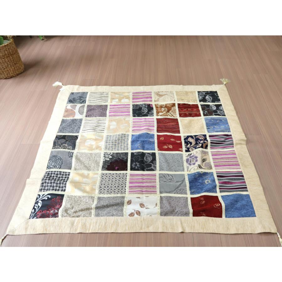 ソファカバー マルチカバー 150cm正方形 パッチワーク シュニール素材 インテリアファブリック トルコ製 | ブランド登録なし | 05