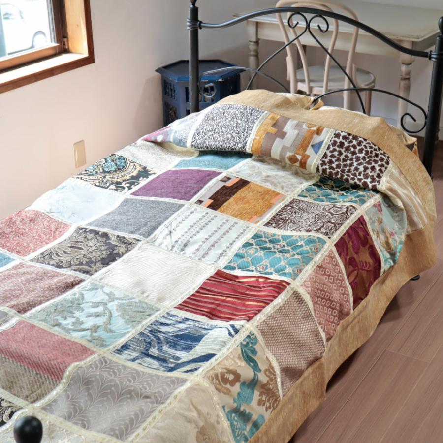 マルチカバー・ベッドカバー【トルコ・パッチワーク柄】