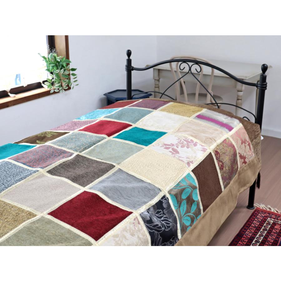 マルチカバー・ベッドカバー【トルコ・パッチワーク柄】