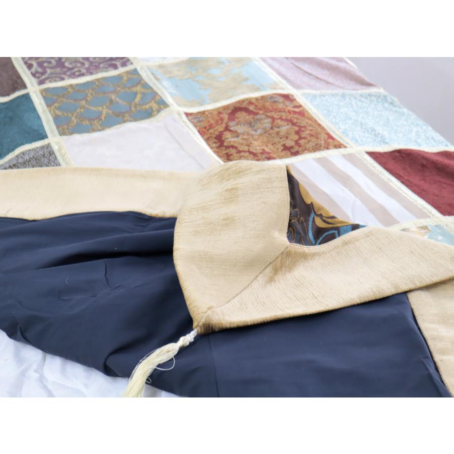 ベッドカバー ベッドスプレッド シングルサイズ パッチワーク シュニール素材 インテリアファブリック トルコ製 | ブランド登録なし | 04