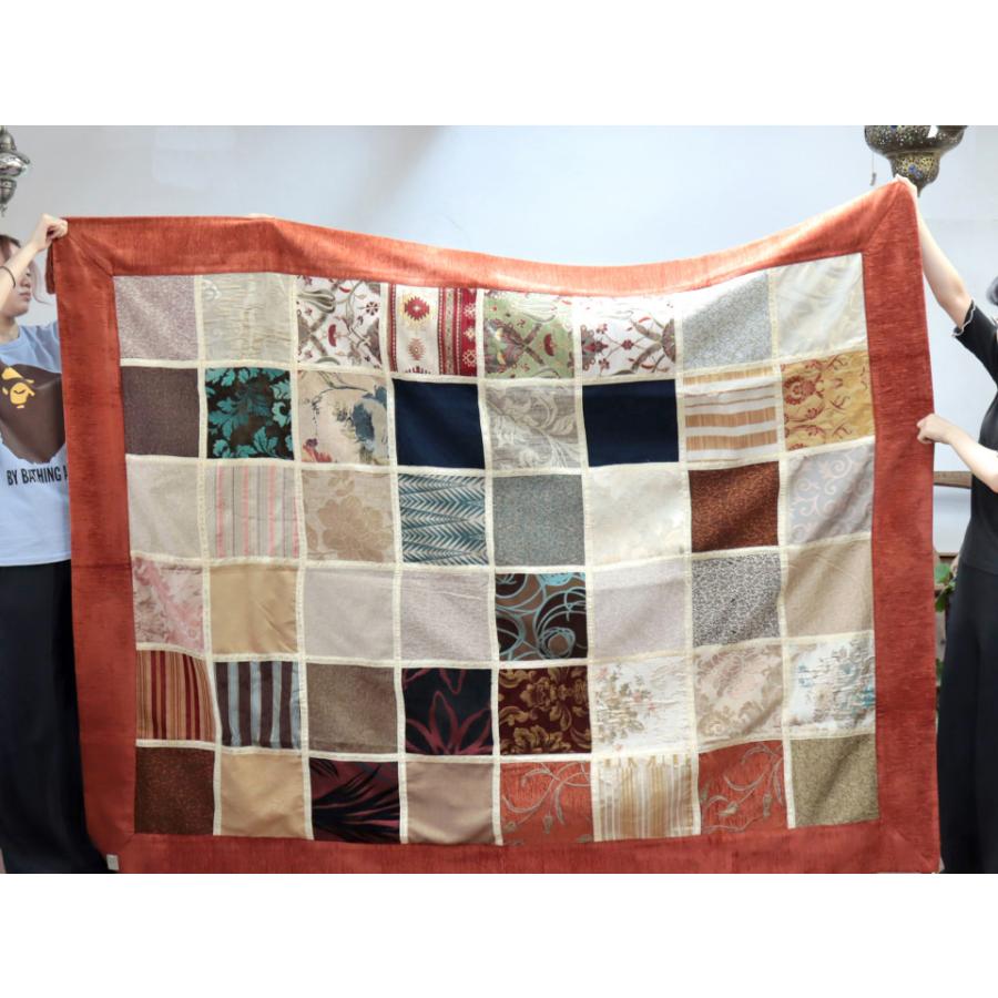 ベッドカバー ベッドスプレッド シングルサイズ パッチワーク シュニール素材 インテリアファブリック トルコ製 | ブランド登録なし | 05