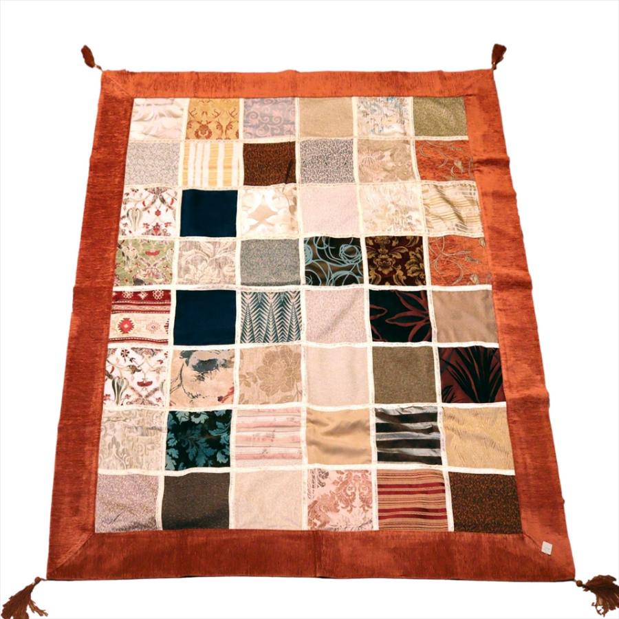 ベッドカバー ベッドスプレッド シングルサイズ パッチワーク シュニール素材 インテリアファブリック トルコ製 | ブランド登録なし | 06