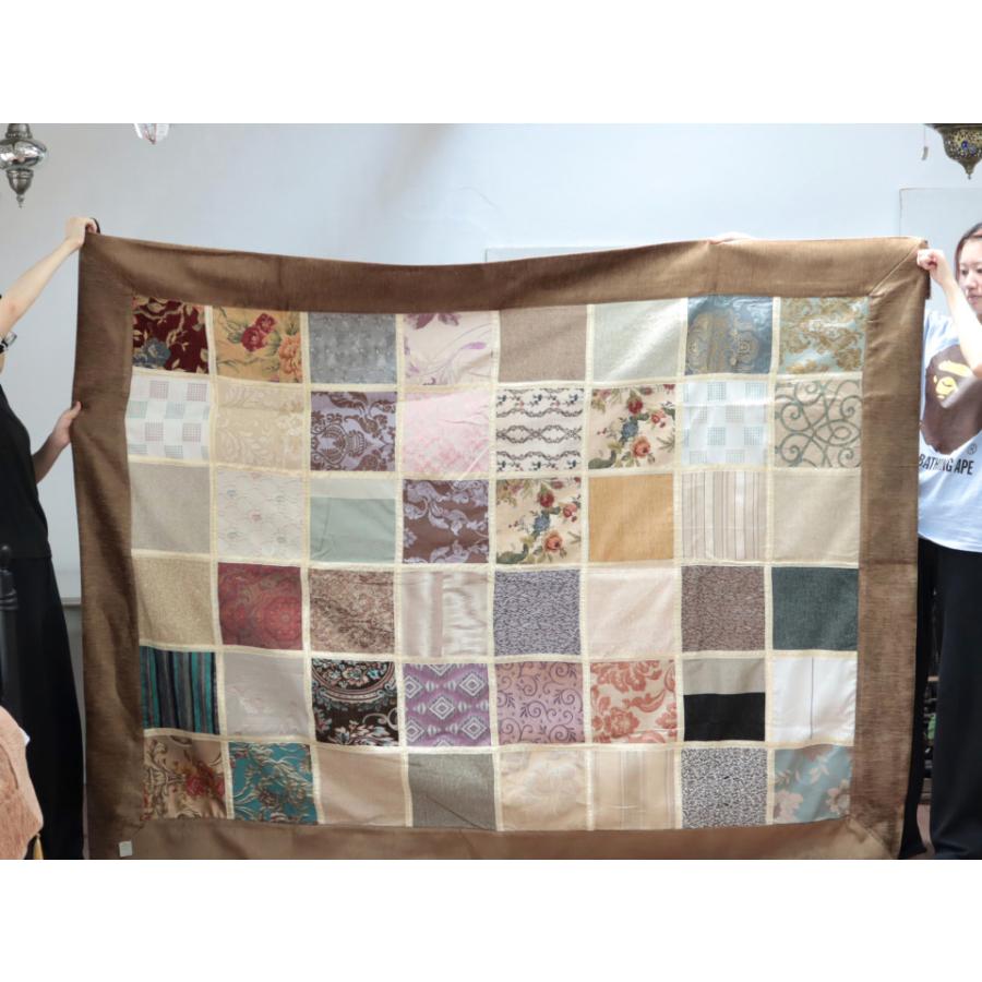 ベッドカバー ベッドスプレッド シングルサイズ パッチワーク シュニール素材 インテリアファブリック トルコ製 | ブランド登録なし | 05