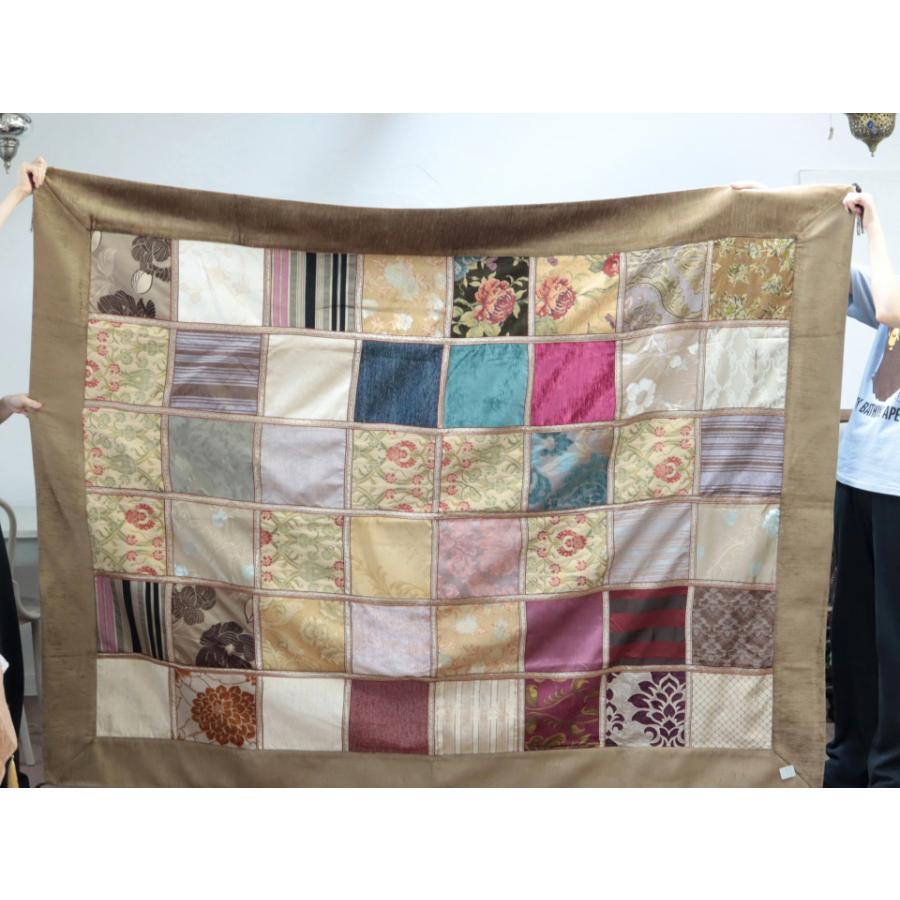 ベッドカバー ベッドスプレッド シングルサイズ パッチワーク シュニール素材 インテリアファブリック トルコ製 | ブランド登録なし | 05