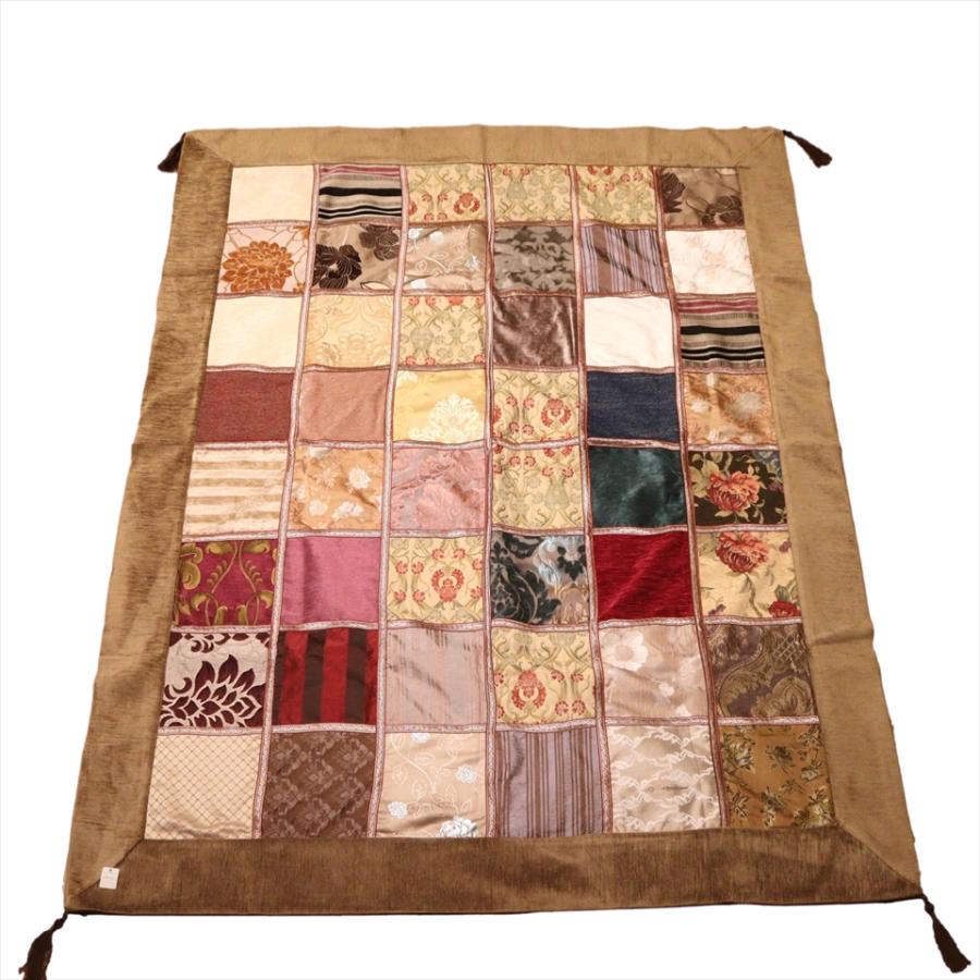 ベッドカバー ベッドスプレッド シングルサイズ パッチワーク シュニール素材 インテリアファブリック トルコ製 | ブランド登録なし | 06