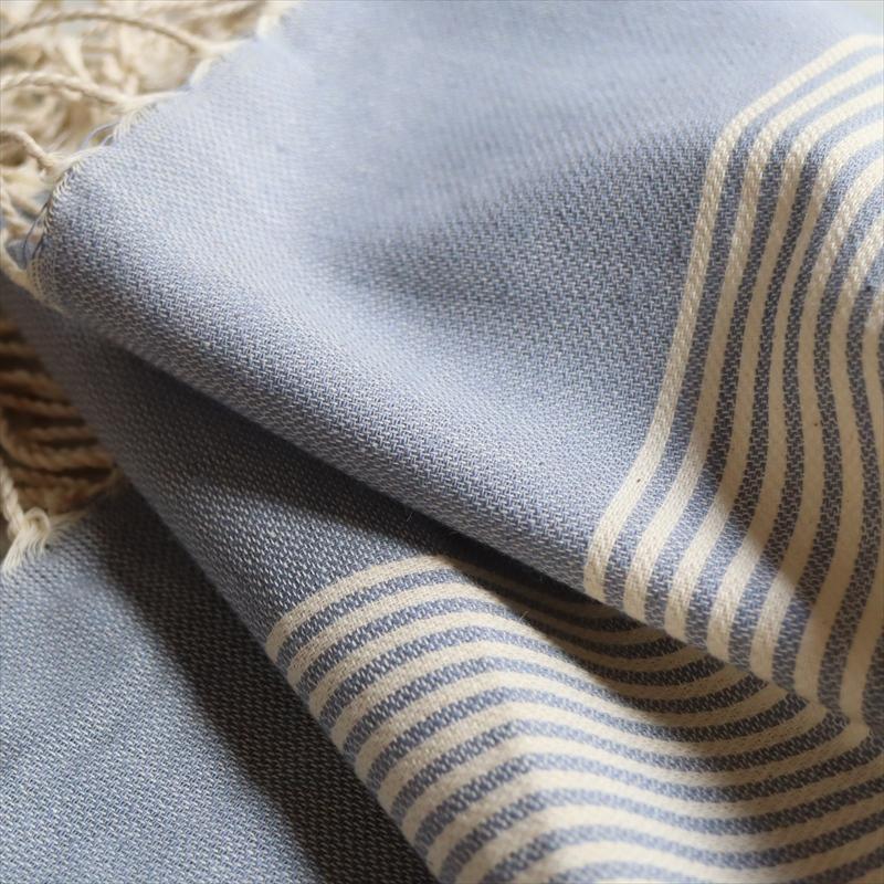 ペシュテマル　ハマムタオル トルコ製 長方形/コットンの大判バスタオルライトグレー |  | 03