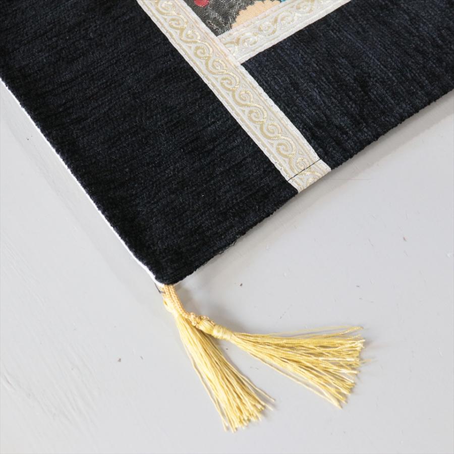 テーブルランナー　モザイクパッチワーク 142x50cmサイズ シュニール素材 |  | 03