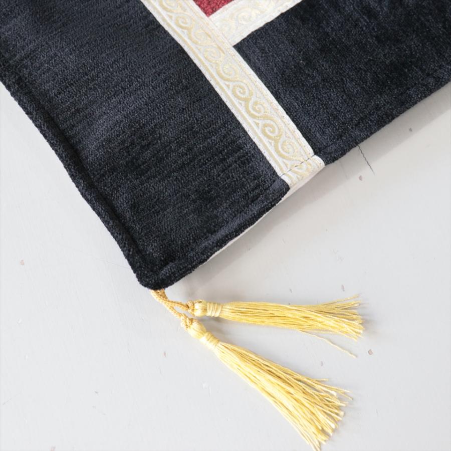 テーブルランナー　モザイクパッチワーク 142x50cmサイズ シュニール素材 |  | 03