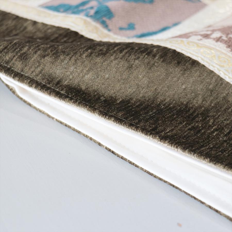 テーブルランナー　モザイクパッチワーク 142x50cmサイズ シュニール素材 |  | 04