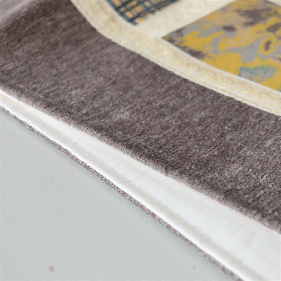 テーブルランナー　モザイクパッチワーク 142x50cmサイズ シュニール素材 |  | 04