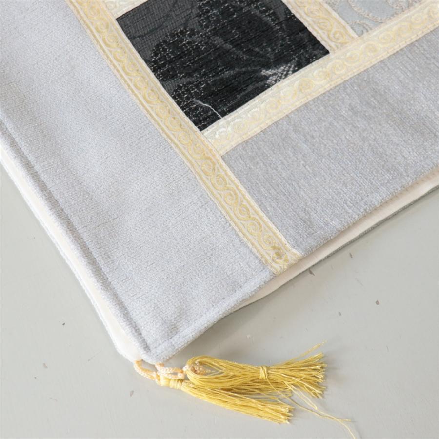 テーブルランナー　モザイクパッチワーク 142x50cmサイズ シュニール素材 |  | 03