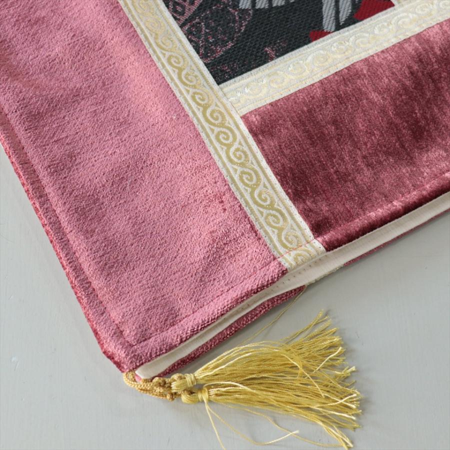 テーブルランナー　モザイクパッチワーク 142x50cmサイズ シュニール素材 |  | 03