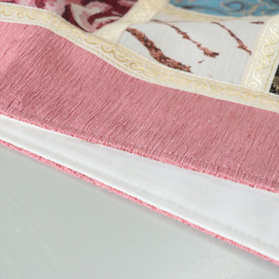 テーブルランナー　モザイクパッチワーク 142x50cmサイズ シュニール素材 |  | 04